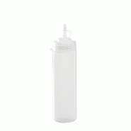 GILAC Biberon à sauce transparent col large – 6 formats de 0.15 L à 1 L - .35 L - Transparent G023522 - transparent 3573678704046