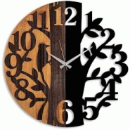 Horloge en bois et métal Clock Arbre Hanah Home - marron 8683743421350 Horloge en bois et métal Clock Arbre Hanah Home - marron 8683743421350
