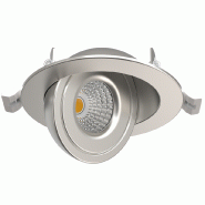 LEO Spot encastré alu brossé 8W, 690Lm, CCT 2700K/3000K/4000K, Orientable 90°, Rotatif 360° - S0170790D - SOLUM_0