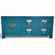 OPIUM OUTLET Armoire buffet commode sideboard console chiffonnier bleu asia meubles chinois asiatique vintage oriental entièrement monté - bleu Bois OPIUM OUTLET Armoire buffet commode sideboard console chiffonnier bleu asia meubles chinois asiatique vintage oriental entièrement monté - bleu Bois