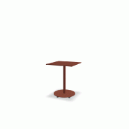 Table de café carrée 60x60 BOLT - brique