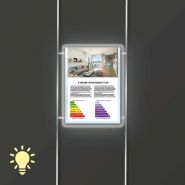 Tc-prta-ld - porte affiche lumineux led - mr enseignes - a4 et a3, horizontaux / verticaux