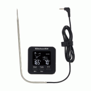 Thermomètre à sonde numérique filaire noir Global - 185 x 69 x 80 mm - KITCHENAID - noir 5057982075194