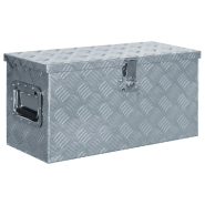 Vidaxl boîte en aluminium 61,5 x 26,5 x 30 cm argenté 142936