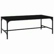 VidaXL Table basse Noir 100x50x35 cm Bois d'ingénierie Modèle Balcon Phi Prime Plus - 819387