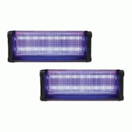 2x Destructeurs D'insectes Electrique Noir 40w Anti-moustique 150m2 Usage Non Intensif Perel - noir 3665476823637_0
