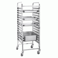 Chariot inox Ă 16 plateaux GN 2/1 Chariot inox Ă 16 plateaux GN 2/1