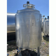 Cuve ETS Marcel Labbe 2000 L - inox 304 L - agitation centrale - CUV469 Cuve ETS Marcel Labbe 2000 L - inox 304 L - agitation centrale - CUV469