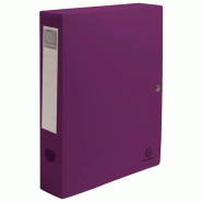 Exacompta Lot de 8 Boîte de classement TITANE, en polypro recyclé, dos de 40, coloris assortis (4) - 3130630597308
