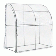 Helloshop26 - Serre de jardin adossée juta en acier et PVC à porte zippée 100 x 200 x 215 cm 03_0008248 - 3001922547762 Helloshop26 - Serre de jardin adossée juta en acier et PVC à porte zippée 100 x 200 x 215 cm 03_0008248 - 3001922547762