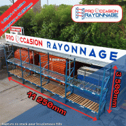 Lot de rayonnage industriel - Hauteur 3500mm, Longueur 11250mm, Profondeur 1000mm - Provost Propal Lot de rayonnage industriel - Hauteur 3500mm, Longueur 11250mm, Profondeur 1000mm - Provost Propal