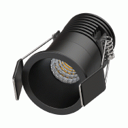 LYRA Mini Spot encastré noir 5W, CCT 2700-3000-4000K, 250-300Lm, dimmable, basse luminance - S0220490D - SOLUM LYRA Mini Spot encastré noir 5W, CCT 2700-3000-4000K, 250-300Lm, dimmable, basse luminance - S0220490D - SOLUM