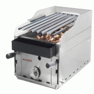 Maiser barbecue réglable de 35 avec rebord et grille pavonée - B-35+M