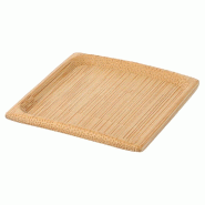 Mini assiette carrée bambou 6x6cm - par 24