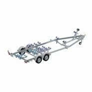 Porte bateau immergeable SUN WAY - D2423 - PTAC : 2700Kg - Kit multi rouleaux - 2 essieux - Référence D1613-PAT