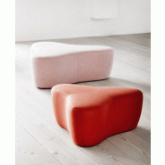 Pouf Chat - SOFTLINE - Feld Jaune, Petit