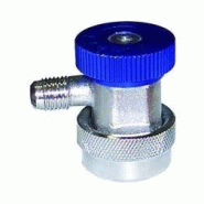 Raccord rapide automobile BP ou HP 1/4" M avec vanne - Bleu
