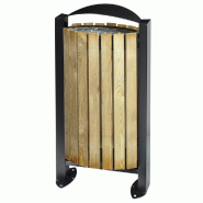 ROSSIGNOL Corbeille 60 L arkea facade bois - bois / gris manganese ROSSIGNOL Corbeille 60 L arkea facade bois - bois / gris manganese