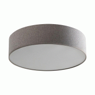 ROSSINI ILLUMINAZIONE Plafonnier Vivien 58Cm Avec Abat-Jour Cylindrique En Tissu Gris Et Douille E27 Pour Éclairage Plafonnier - Groupe Rossini - gri