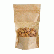Sachet fermeture zip avec fenêtre 250 gr 11 x6x18.5 cm - par 100