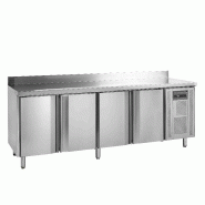 Timbre desserte négative 4 portes avec dosseret 480 litres inox 304 - PSK6410BT/+ SP