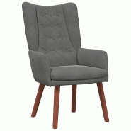 VidaXL fauteuil Gris foncé 63 x 67 x 94 cm Velours Modèle Atlas Pro - 8721158871077