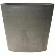 ArtPlast - Pot Ø10x9,5 cm en forme de cône tronqué, gris clair - Collection LEONARDO - gris plastique polypropylène ZA2385
