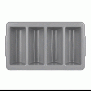 Bac à couverts plastique Kristallon empilable grand | Olympia - J850