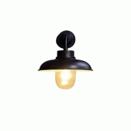 Bistromania Applique Extérieure LOFT Black Edition - Globe en Verre - Noir - D 27 x H 41 cm - noir 9663