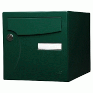 Boîte aux lettres normalisée 2 portes extérieur RENZ acier vert brillant