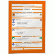 Durable Boîte de 10 cadres d'affichage DURAFRAME, pour format A4, orange - 4882-09