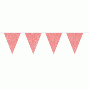 Folat Guirlande de fanions pailletée rouge - 60223