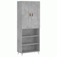 Helloshop26 - Buffet bahut commode armoire meuble de rangement organisateur cuisine salle de séjour salon haut 69,5 x 34 x 180 cm 02_0034590 - 300021