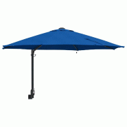 Helloshop26 - Parasol de jardin inclinable moderne avec éclairage LED extérieur 248 x 248 x 148 cm en polyester azur 02_0058649 - 3000240703058