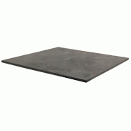 Plateau carré table intérieur/extérieur Mésa 70x70cm en compact pierre de lave