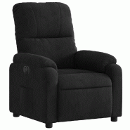VidaXL Fauteuil inclinable électrique noir tissu microfibre Modèle Oermelora - 3204918