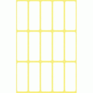 AVERY 90 étiquettes multi-usages blanches, format 38 x 14 mm (6 feuilles / cdt) - 3076
