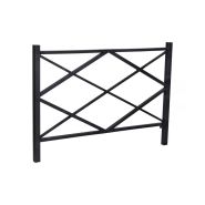 Barrières de voirie avec poteau en tube carrée 50 x 50mm épaisseur 3 Barrières de voirie avec poteau en tube carrée 50 x 50mm épaisseur 3