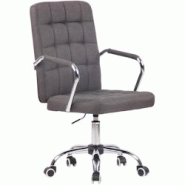 CLP Fauteuil de bureau Terni Gris foncé/Tissu - gris textile 313154 CLP Fauteuil de bureau Terni Gris foncé/Tissu - gris textile 313154