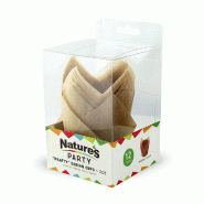 ECOLOMIQUE - 12 Pcs - Caissette de cuisson "Krafty" - Brun siliconé, Ø6 cm, Hauteur: 10 cm - marron papier ECO8NPCPST8M