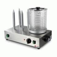 GOLDINOX Machine à hot dog professionnelle 4 plots - gris inox 3701770824717_0