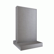 Gondole double face L74xP74xH125cm - toile grise