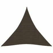 Helloshop26 - Voile d'ombrage 160 g/m² marron 6 x 6 x 6 m pehd 02_0009177 - marron 3000490982722