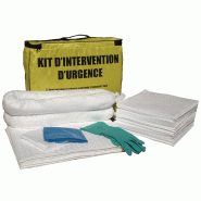Kit absorbant pour hydrocarbures - volume 50 l - sac nylon résistant et étanche