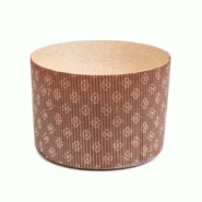 Moule Panettone Rigide en papier Ø135 H95 par 75 pièces JORIDEAL - beige papier 3519401251142