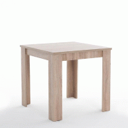 RATTATAN Table d’intérieur carrée 80x80 cm en bois mélaminé, design classique et fonctionnel, pour cuisine, salle à manger, bar ou restaurant �