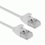 ROLINE Cordon DataCenter U/FTP Cat.6A (Classe EA), LSOH, slim, gris, 2 m_0