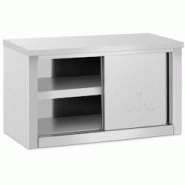 Royal Catering - Royal Catering Armoire Murale en INOX avec Portes Coulissantes - pour Cuisine 900 x 400 x 500 mm - Capacité de Charge 60 kg - argent
