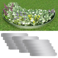 Vidaxl clôture de pelouse flexible 15 pcs acier galvanisé 100x14 cm 271783 Vidaxl clôture de pelouse flexible 15 pcs acier galvanisé 100x14 cm 271783