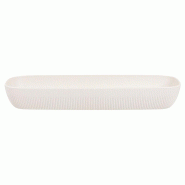 ADRIER - CC-0242-WHT - (Pack de 3 unités) - Bol rectangulaire 4,1L GN 2/4 x 7,5 cm prof. - Blanc - blanc plastique CC-0242-WHT